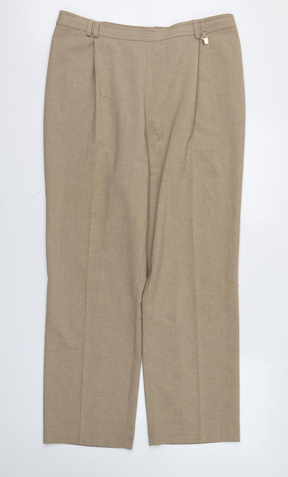 Womens UK Size 18 Marks and Spencer Regular Fit  Brown Trousers