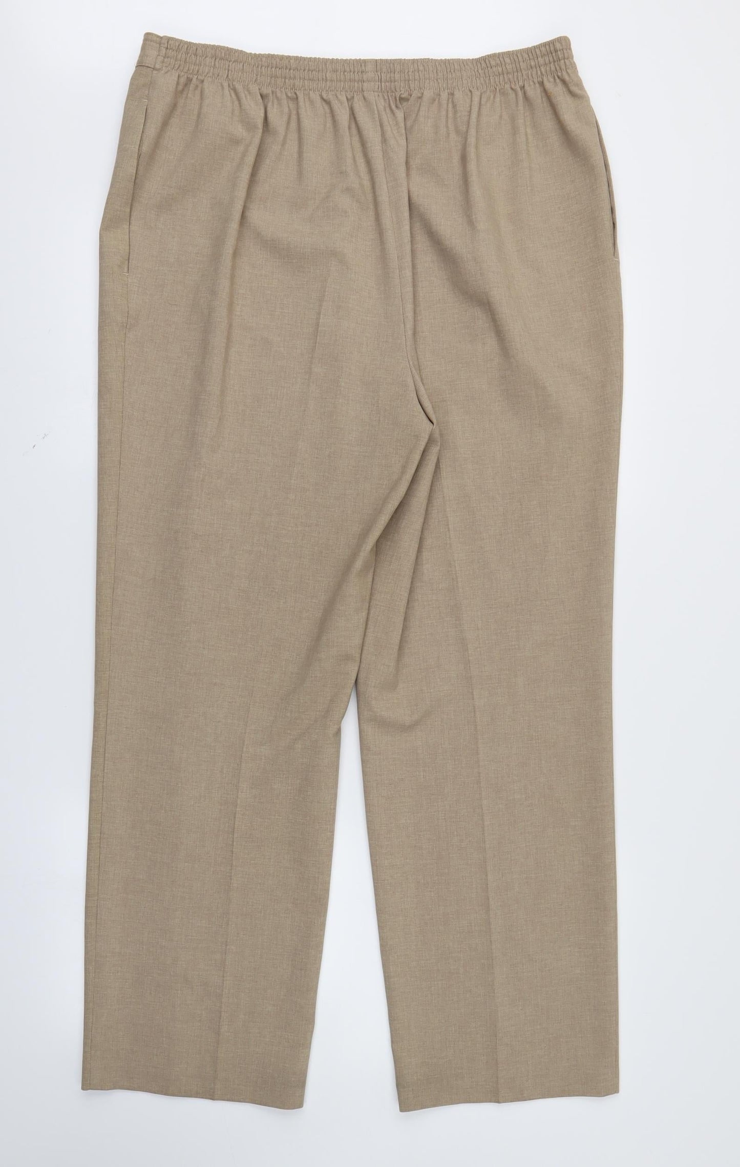 Womens UK Size 18 Marks and Spencer Regular Fit  Brown Trousers