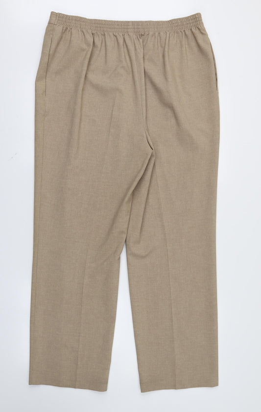 Womens UK Size 18 Marks and Spencer Regular Fit  Brown Trousers