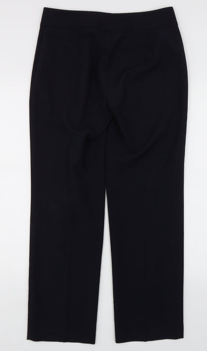 Womens UK Size 10 Marks & Spencer Regular Fit Dress Pants Black Trousers