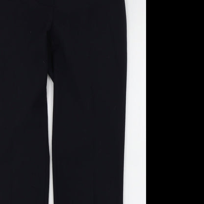 Womens UK Size 10 Marks & Spencer Regular Fit Dress Pants Black Trousers