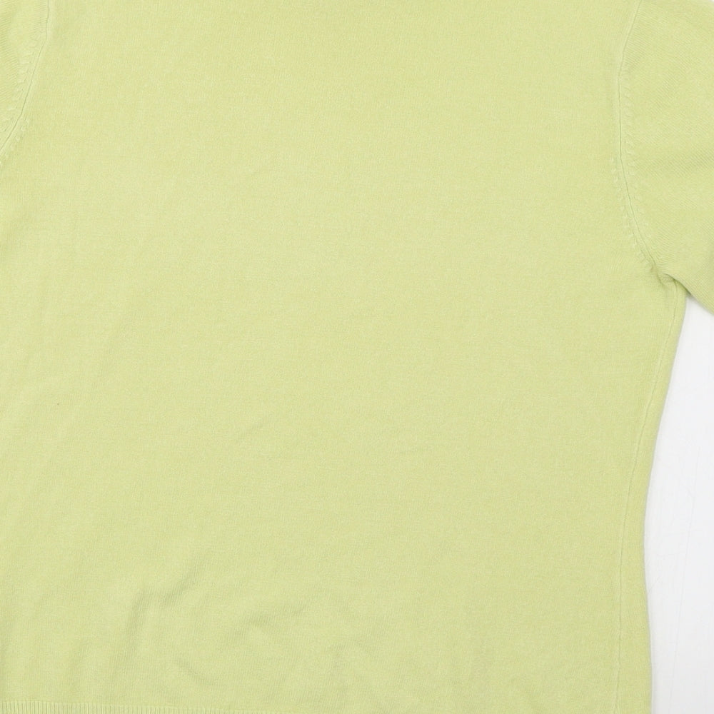 Womens UK Size 14 BHS Green Basic Blouse