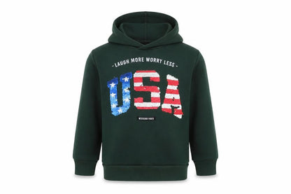 Oslo Boys Green   Pullover Hoodie Size S  - USA reversible