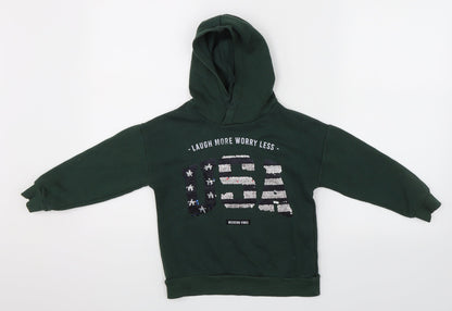 Oslo Boys Green   Pullover Hoodie Size S  - USA reversible