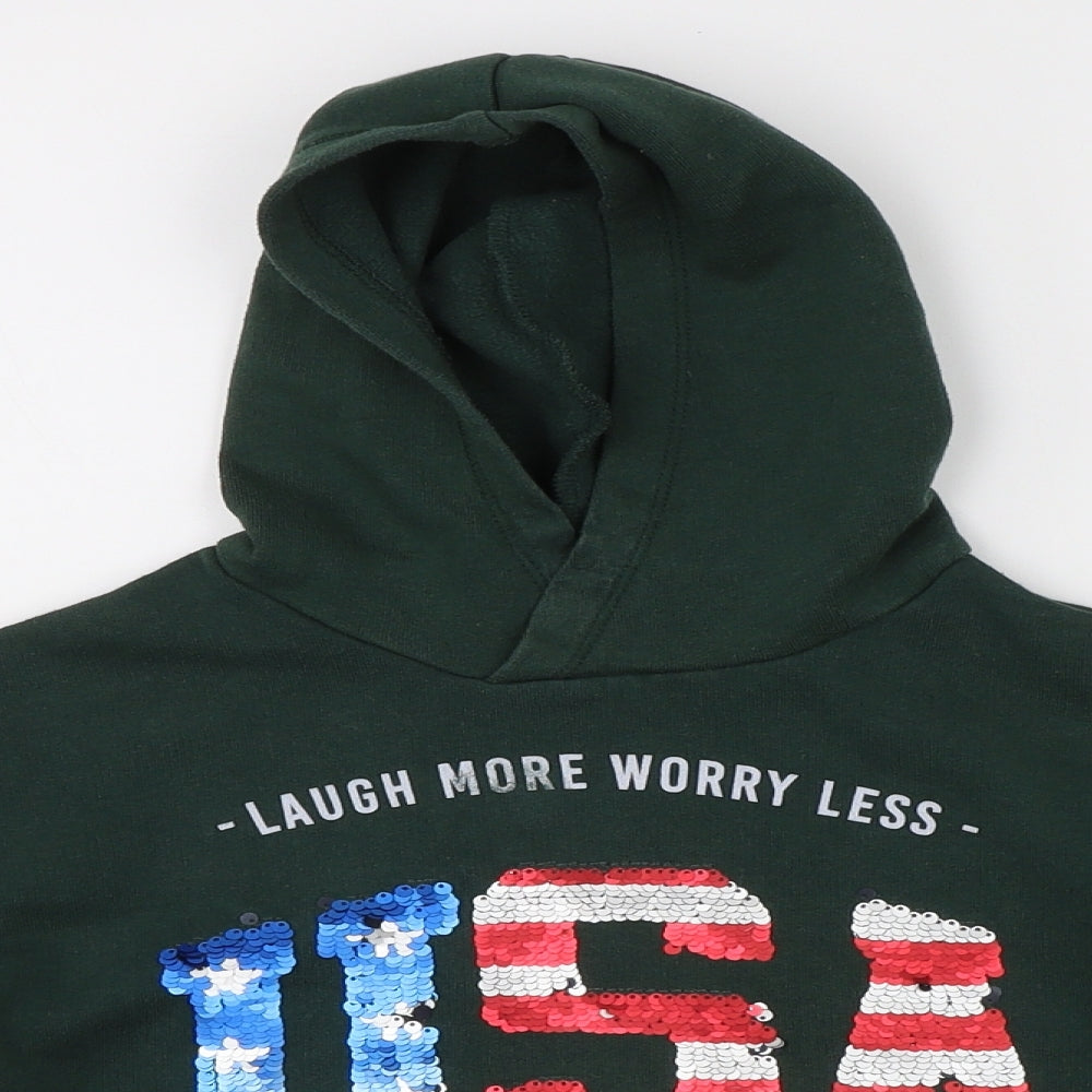 Oslo Boys Green   Pullover Hoodie Size S  - USA reversible