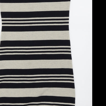 Topshop Womens Multicoloured Striped  Pencil Dress  Size 10