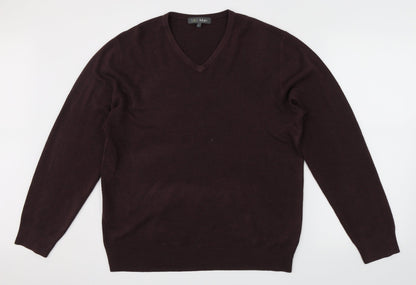 Marks & Spencer Mens Red   Pullover Jumper Size L