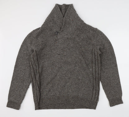 Maine Mens Grey   Pullover Jumper Size M