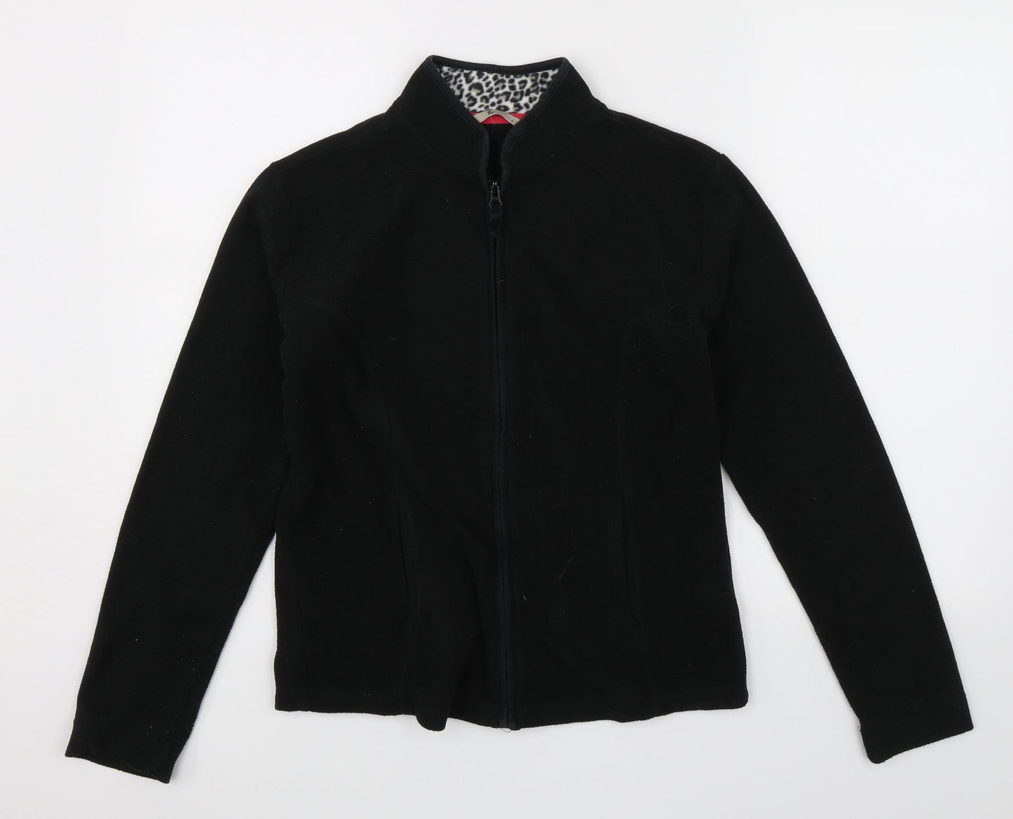 TU Womens Black   Full Zip Jumper Size 8