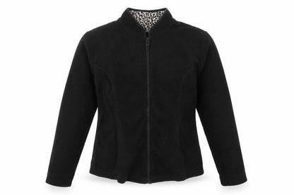 Tu Womens Black   Full Zip Jumper Size 8