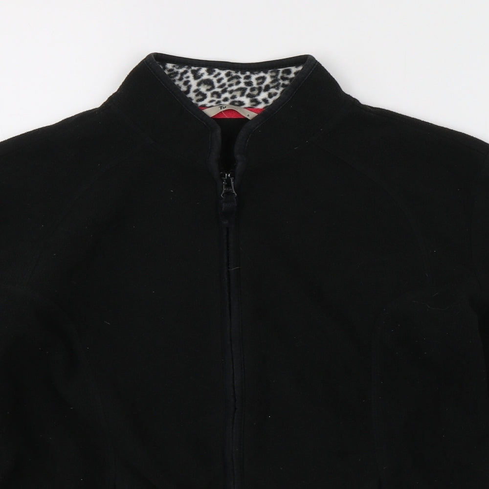 TU Womens Black   Full Zip Jumper Size 8