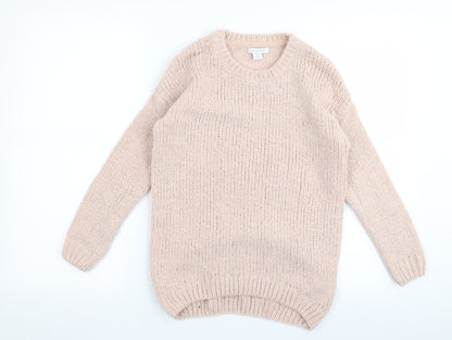 Primark Girls Pink   Pullover Jumper Size 9 Years