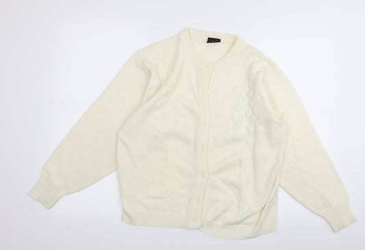 Preworn Womens White   Pullover Jumper Size S