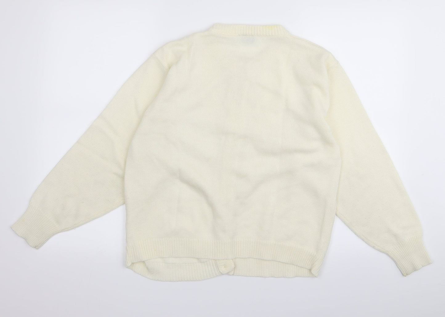 Preworn Womens White   Pullover Jumper Size S