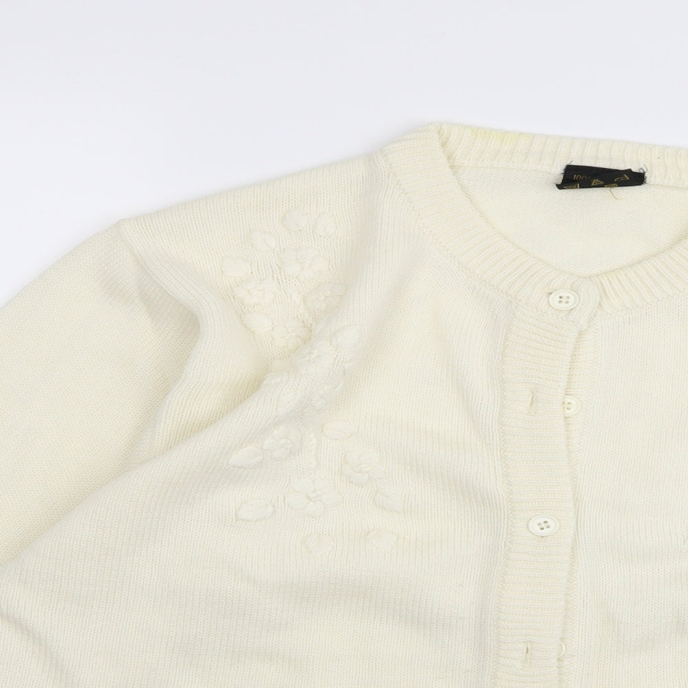 Preworn Womens White   Pullover Jumper Size S