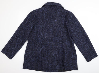 Preworn Womens Blue   Overcoat Jacket Size 18