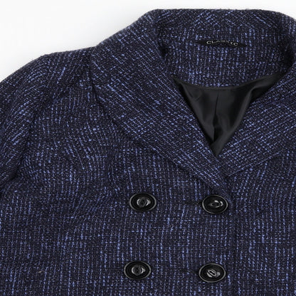 Preworn Womens Blue   Overcoat Jacket Size 18