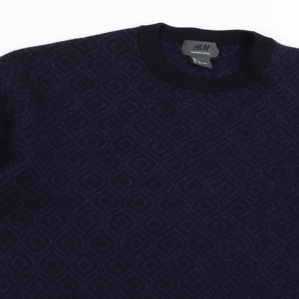 H&M Womens Blue   Pullover Jumper Size 12