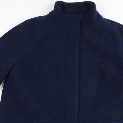 Womens UK Size 14 m&s Blue Overcoat