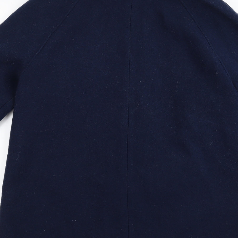 Womens UK Size 14 m&s Blue Overcoat