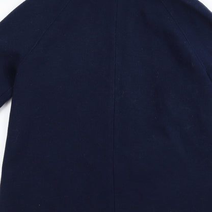 Womens UK Size 14 m&s Blue Overcoat