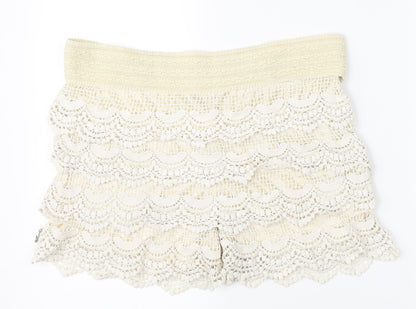 Magic Womens Ivory   Mom Shorts One Size