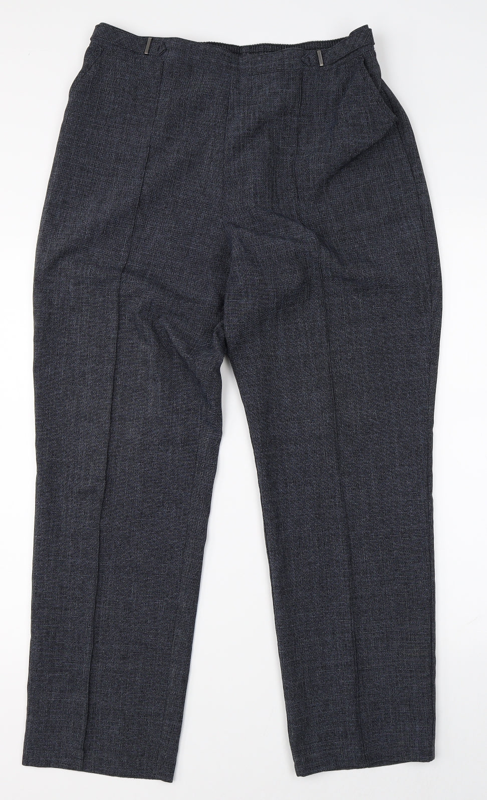 Womens UK Size 14 M&S Regular Fit Dress Pants Grey Trousers