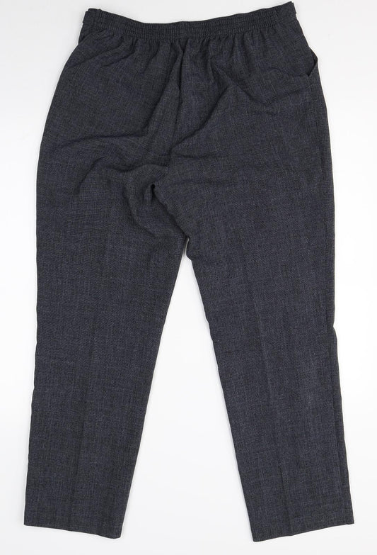 M&S Womens Grey   Dress Pants Trousers Size 14 L27 in