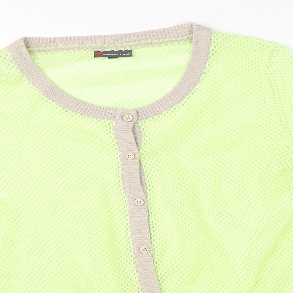 Street One Womens Green   Cardigan Jumper Size 16