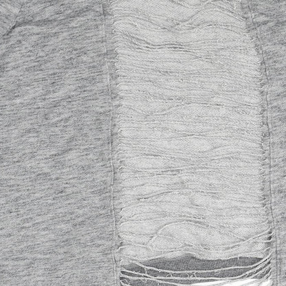 FOREVER 21 Womens Grey   Basic T-Shirt Size S  - distressed back