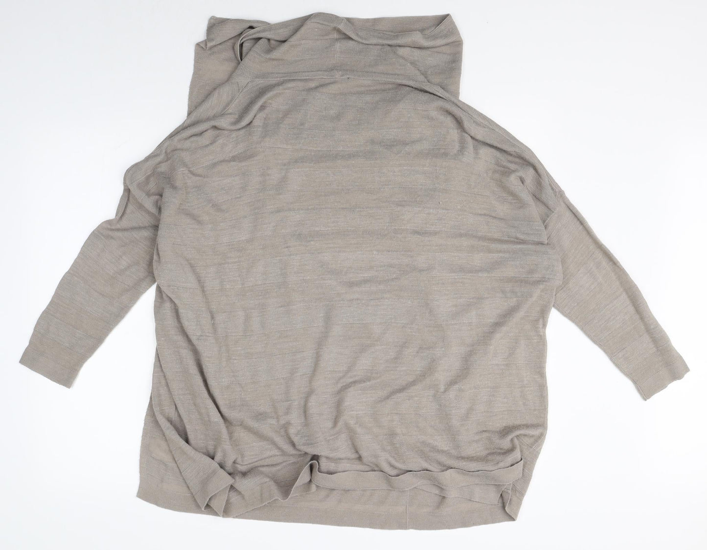 planet Womens Beige   Wrap Jumper Size M