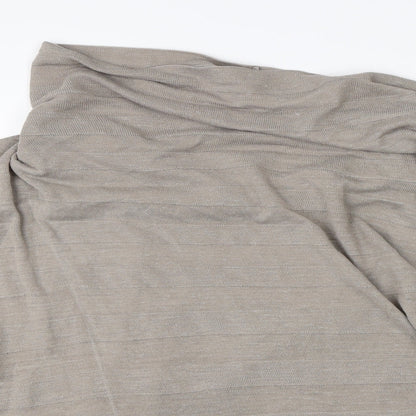 planet Womens Beige   Wrap Jumper Size M