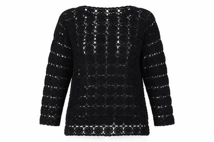 Fransa Womens Black   Pullover Jumper Size S