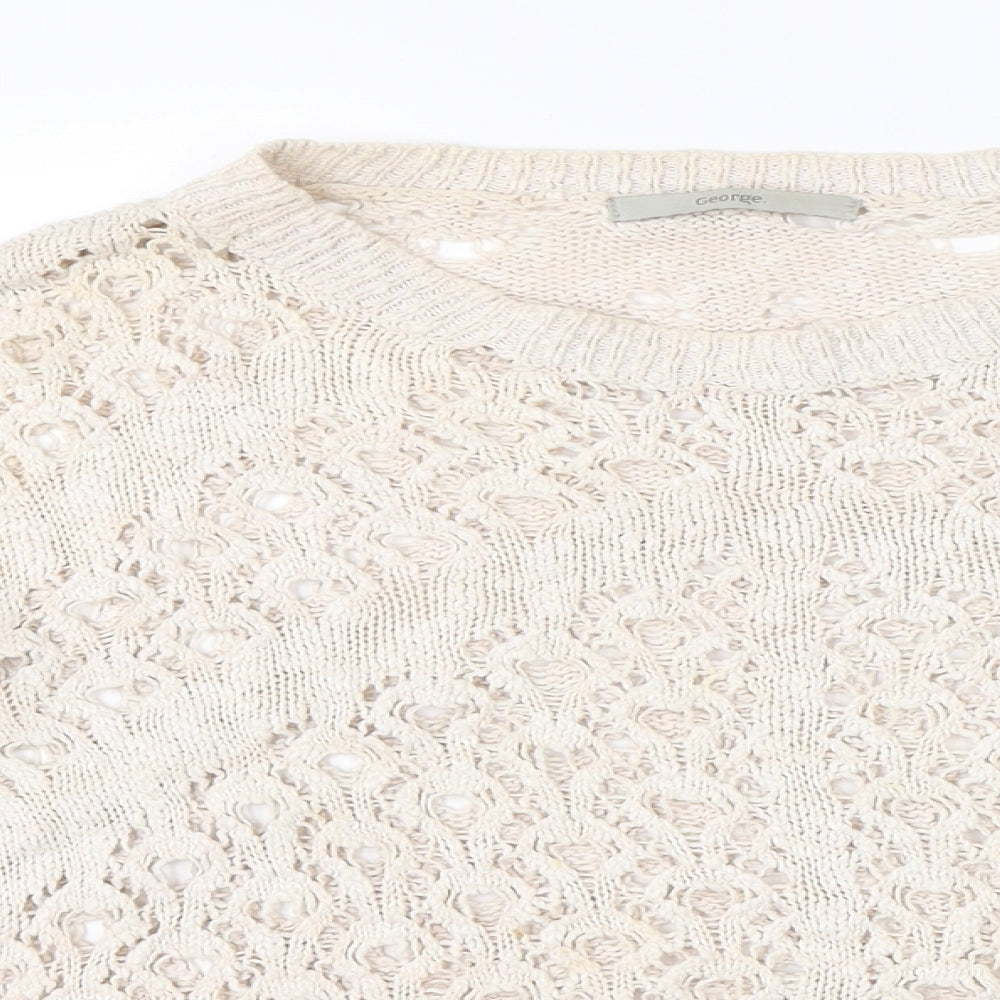 George Womens Beige   Pullover Jumper Size 12