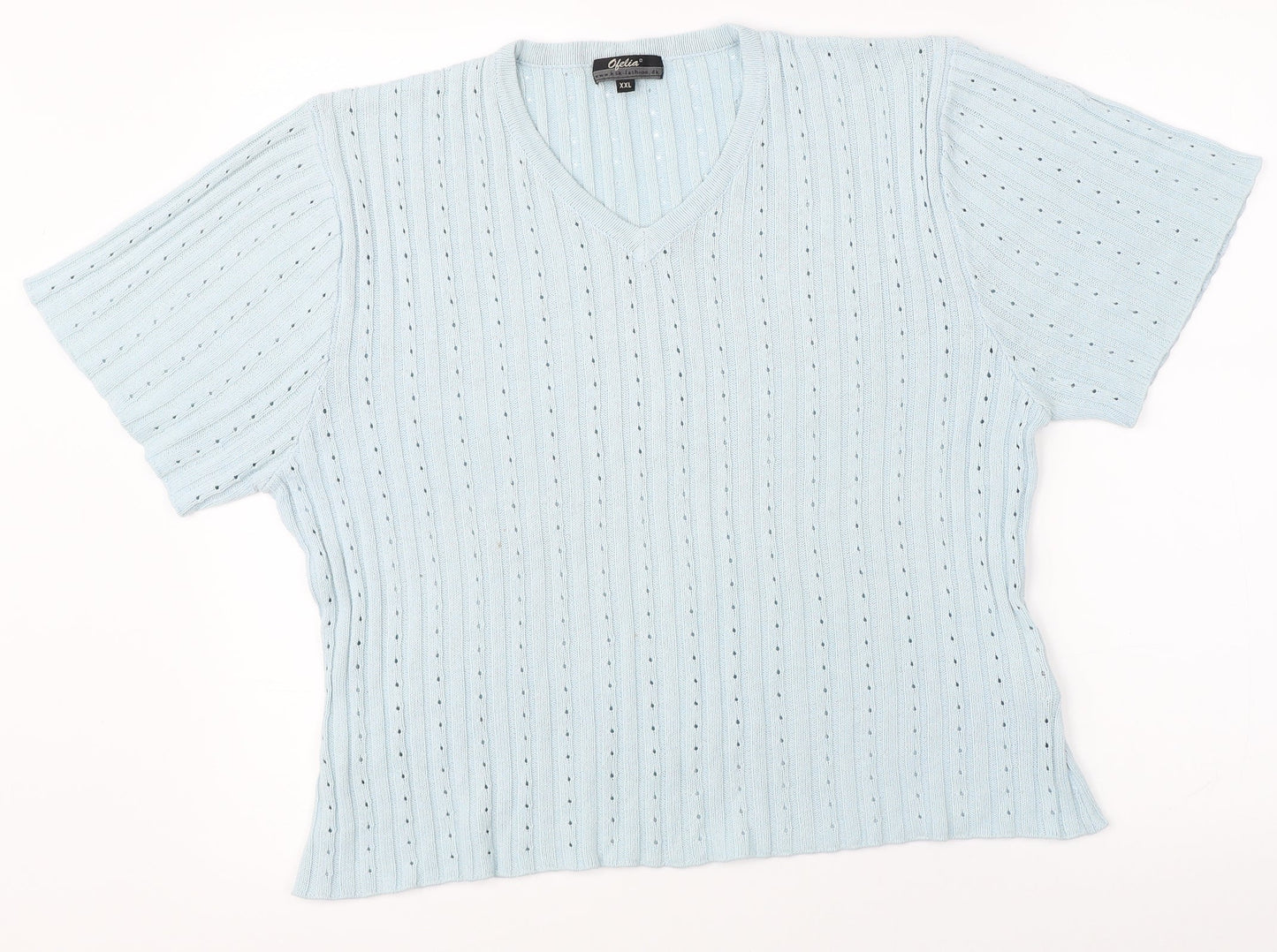 ofelia Womens Blue   Pullover Jumper Size 2XL
