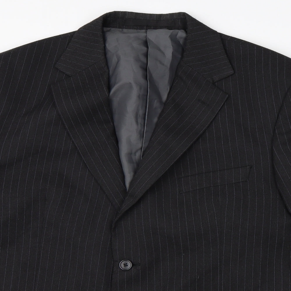 Mens UK Size 42 M&S Regular Black Suit Jacket