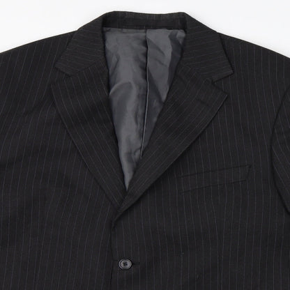 Mens UK Size 42 M&S Regular Black Suit Jacket