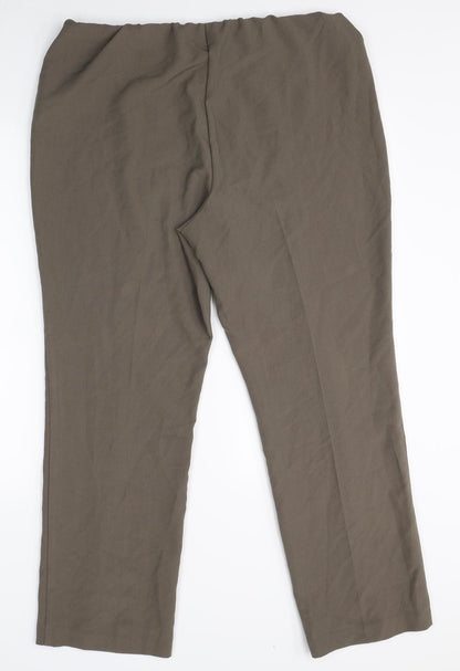 bonmarche Womens Grey   Chino Trousers Size 16 L28 in