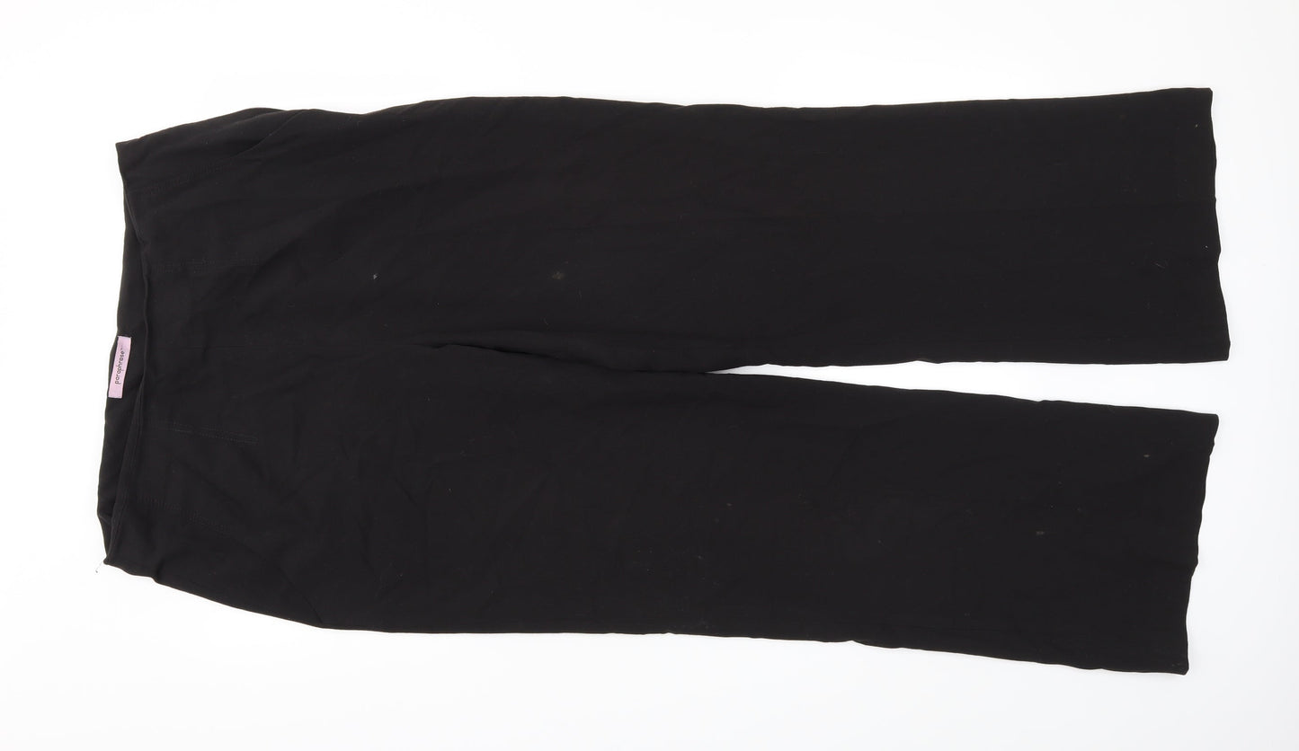 Womens UK Size 16 Paraphrase Regular Fit Dress Pants Black Trousers