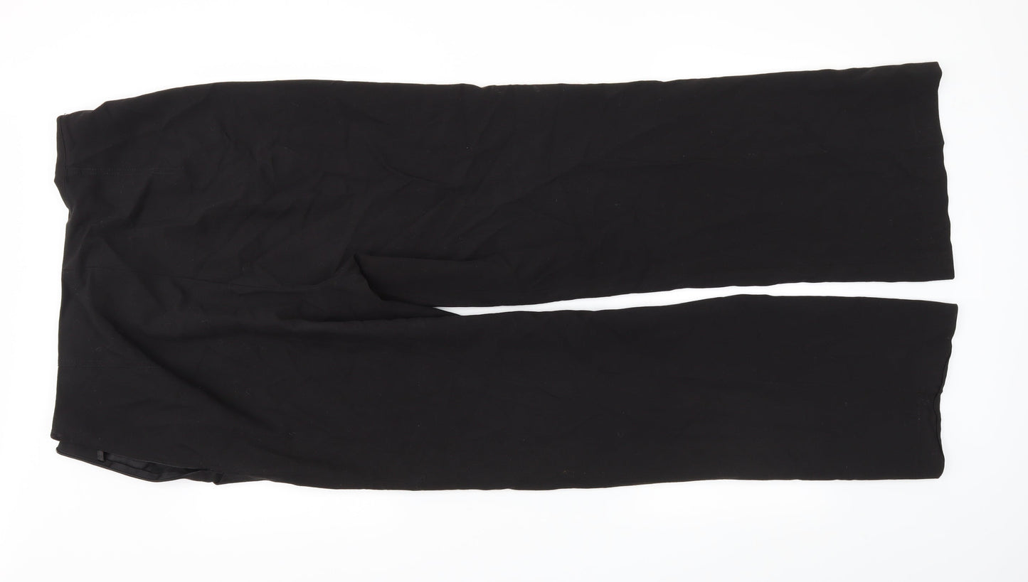 Womens UK Size 16 Paraphrase Regular Fit Dress Pants Black Trousers
