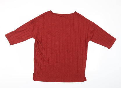 Marks & Spencer Womens Red   Pullover Jumper Size 12