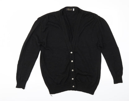 Minister Womens Black   Cardigan Jumper Size L