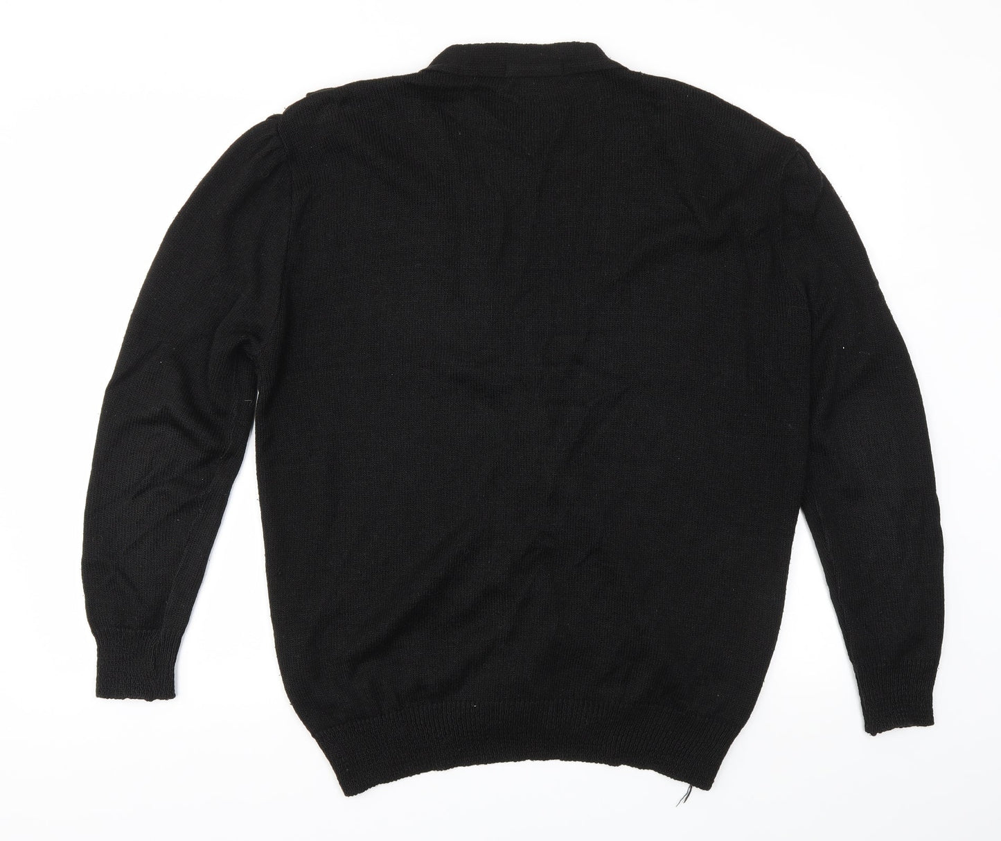 Minister Womens Black   Cardigan Jumper Size L