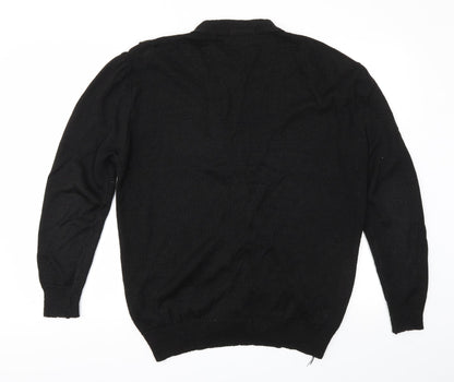 Minister Womens Black   Cardigan Jumper Size L