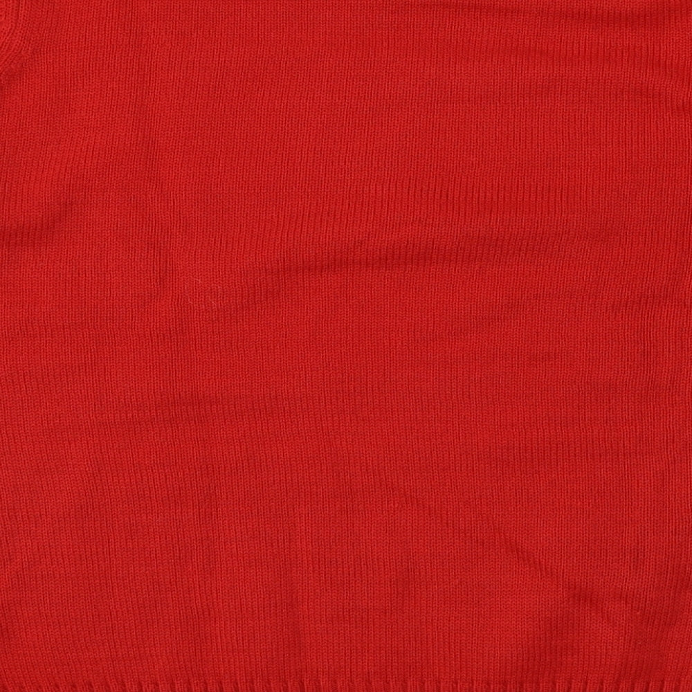 Avenue Mens Red  Knit Pullover Jumper Size M  - Christams
