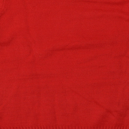 Avenue Mens Red  Knit Pullover Jumper Size M  - Christams