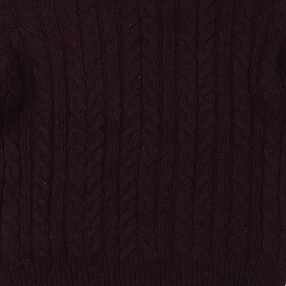 Atmosphere Womens Purple  Knit Henley Jumper Size 6