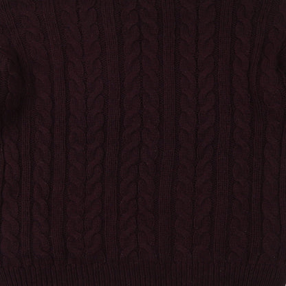 Atmosphere Womens Purple  Knit Henley Jumper Size 6