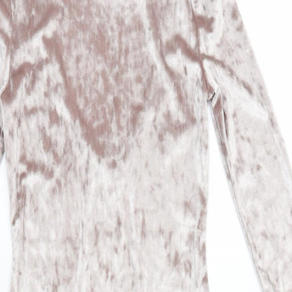 Atmosphere Womens Brown  Velvet Pencil Dress  Size 8