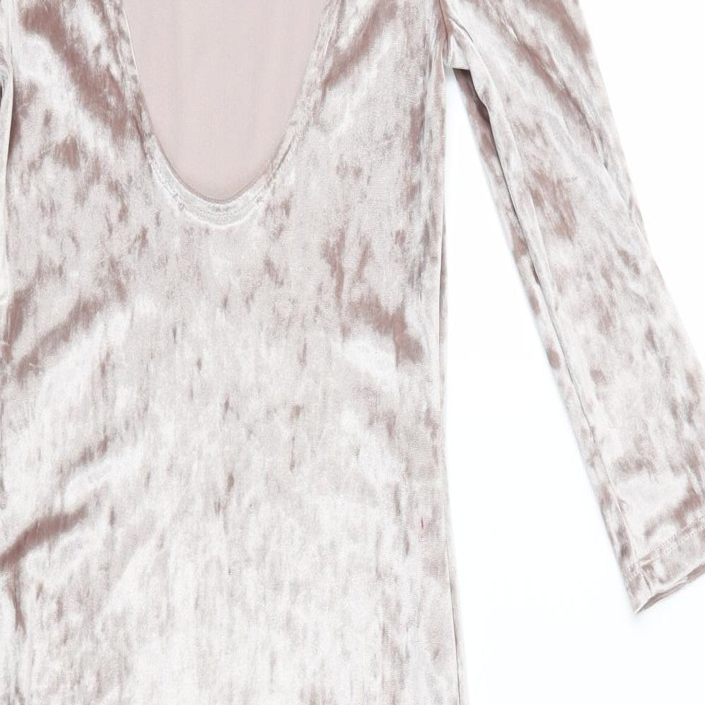 Atmosphere Womens Brown  Velvet Pencil Dress  Size 8